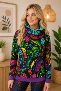 Bluza czarna mozaika