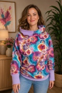 Bluza fioletowa dmuchawce