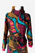 Bluza z kapturem kolorowe pióra
