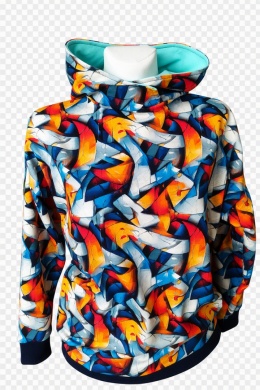 Bluza z kapturem kolorowe wzory