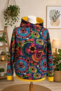 Bluza z kapturem mandale kwiatowe