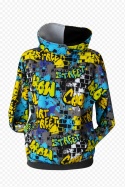 Bluza z kapturem grafitti