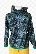 Bluza z kapturem zielona Pasley