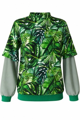 Bluza zielone monstery