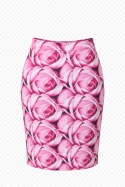 Spódnica ołówkowa róże