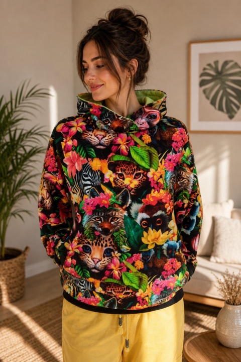 bluza z kapturem jungle