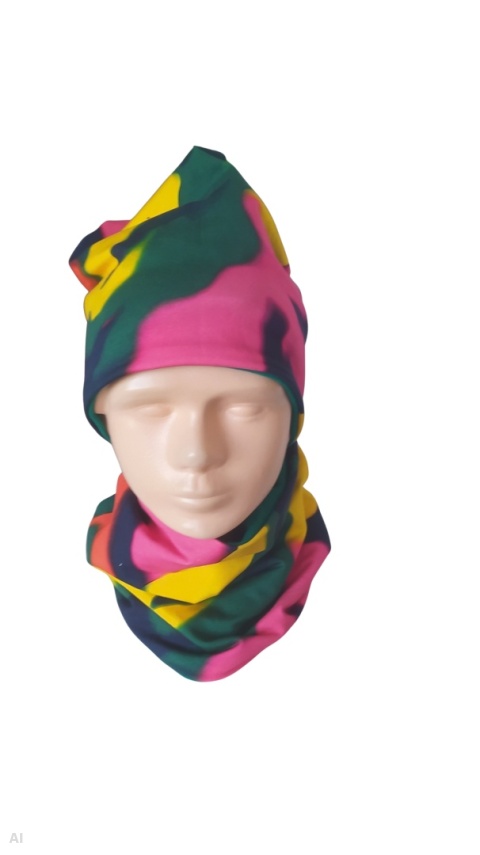 Czapka i komin moro